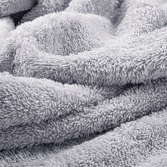 Juego 4 Toallas "EXCELLENCE" Gris y Plata Algodón 100%