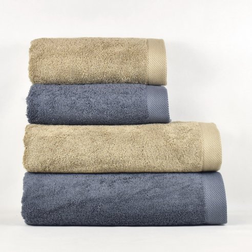 Juego 4 Toallas "EXCELLENCE" Beige y Gris...