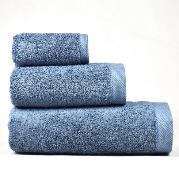 Juego toallas de baño azul EXCELLENCE algodón 100%