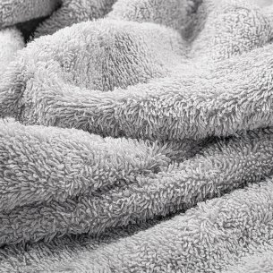 Toalla de baño gris lisa EXCELLENCE de algodón 100% 2