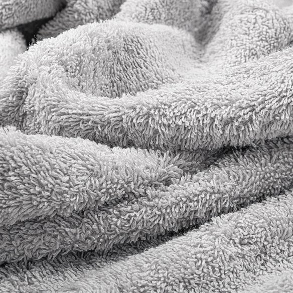 Toalla de baño gris lisa EXCELLENCE de algodón 100%