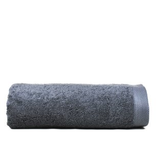 Toalla de baño gris lisa EXCELLENCE de algodón 100%