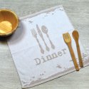 Beige kitchen towel made from 100% cotton