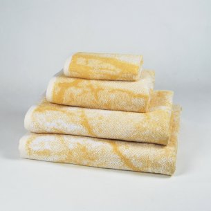 Mustard Bath Towel design Marble made from 100% cotton