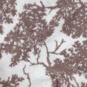Toalla de baño marrón con dibujo algodón 100%