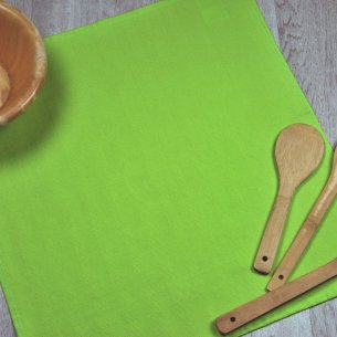 Green pistachio kitchen towel made from 100% cotton
