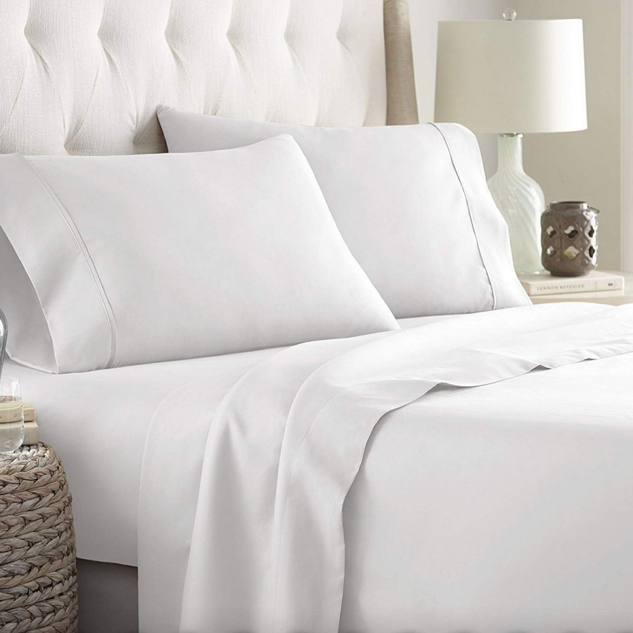 Interior impermeable Aparte Juego de sábanas blanco 50/50 cama 150 cm - MásQueToallas